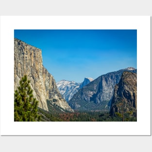 Tunnel View, El Capitan Half Dome Cathedral Rocks, Yosemite National Park Posters and Art